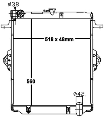 Radiator, engine cooling