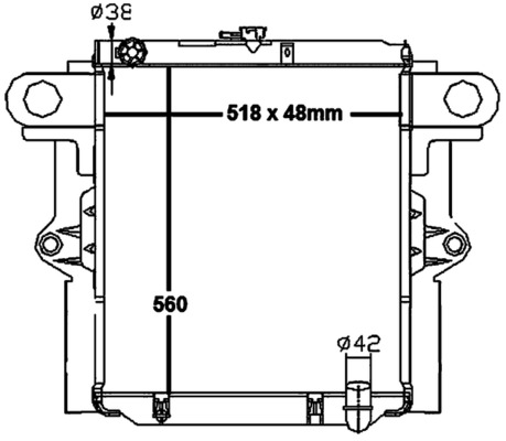 Radiator, engine cooling