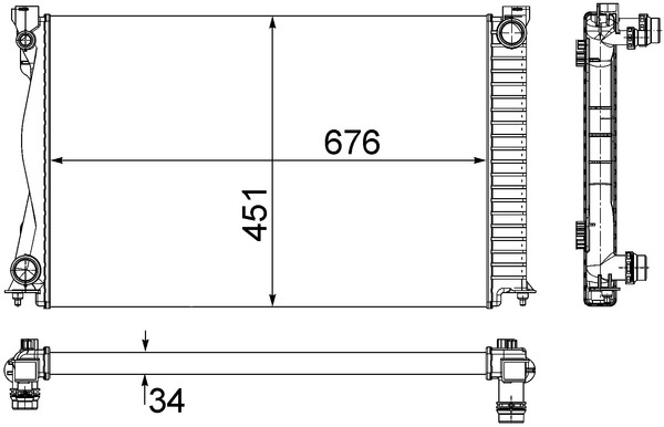 Radiator, engine cooling 8