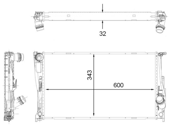 MAHLE CR 1923 000P hűtő,...