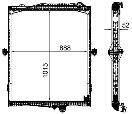 MAHLE CR 2095 000P hűtő,...