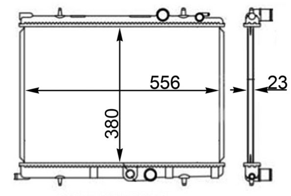 Radiator, engine cooling