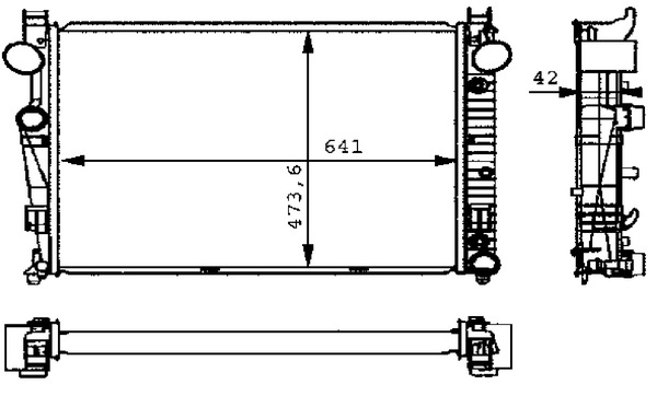 Radiator, engine cooling 3