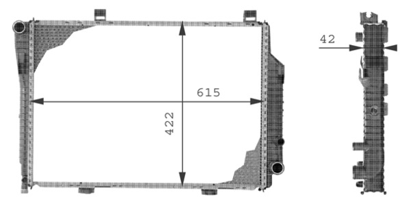 Radiator, engine cooling