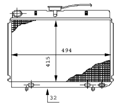 Radiator, engine cooling 6