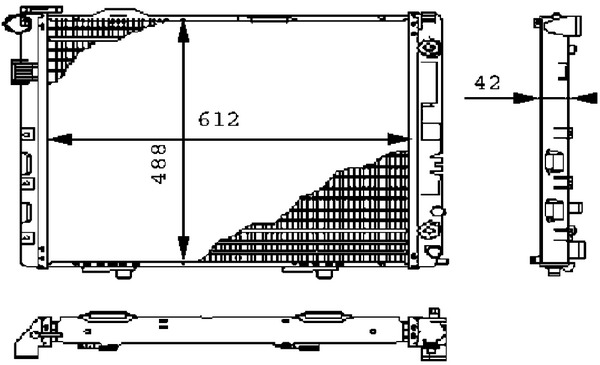 Radiator, engine cooling 4