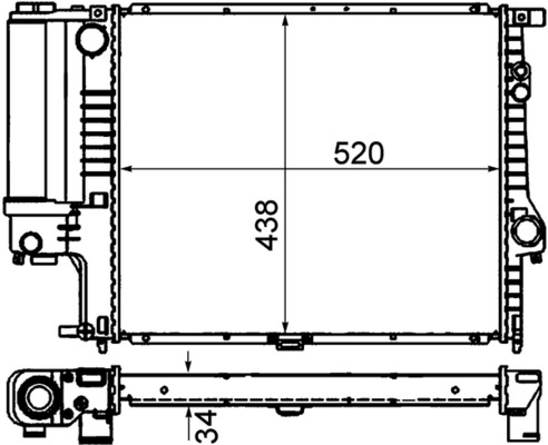 Radiator, engine cooling 3