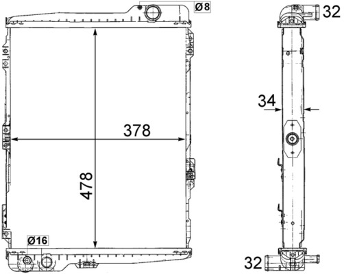 Radiator, engine cooling 5