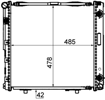 Radiator, engine cooling 4