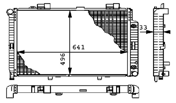 Radiator, engine cooling 4
