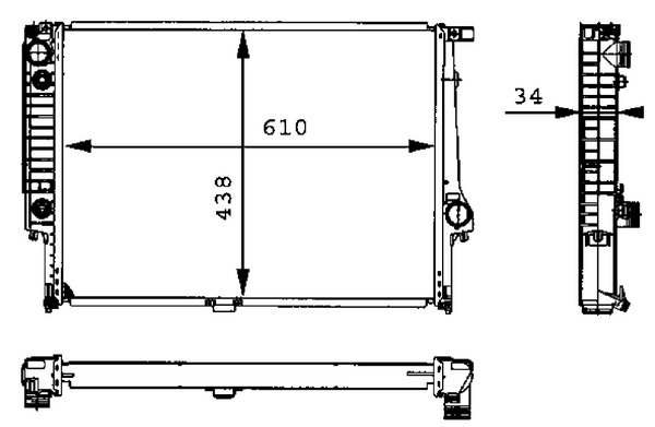 MAHLE CR 326 000P Chladič,...