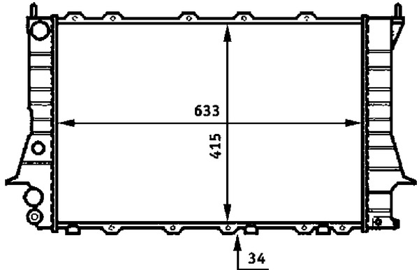 Radiator, engine cooling 8