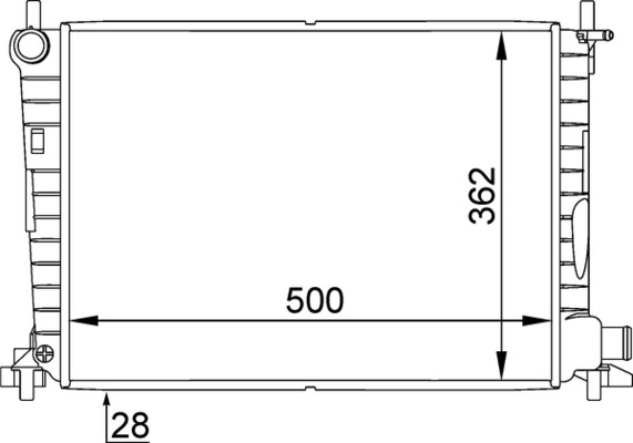 MAHLE CR 381 000P Chladič,...