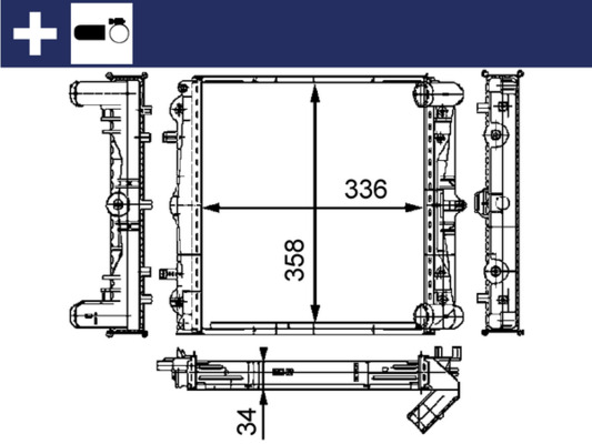 Radiator, engine cooling 9