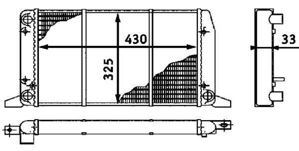 MAHLE CR 412 000S Chladič,...