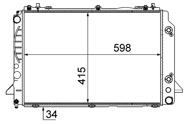 Radiator, engine cooling 5