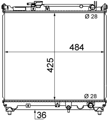 MAHLE CR 466 000S Chladič,...