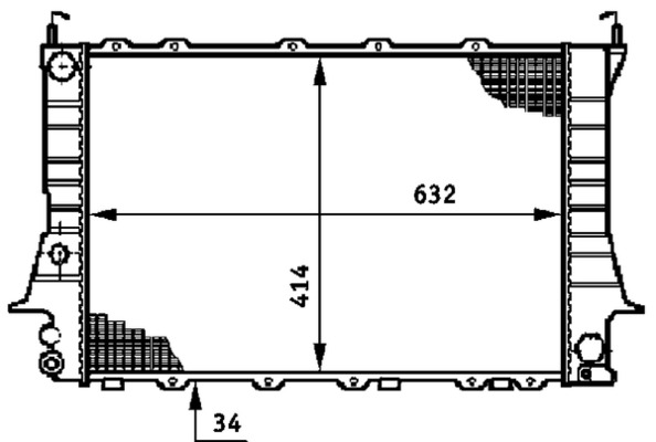 Radiator, engine cooling