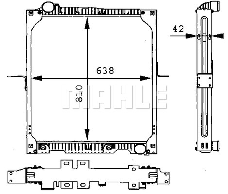 MAHLE CR 664 000P Chladič,...