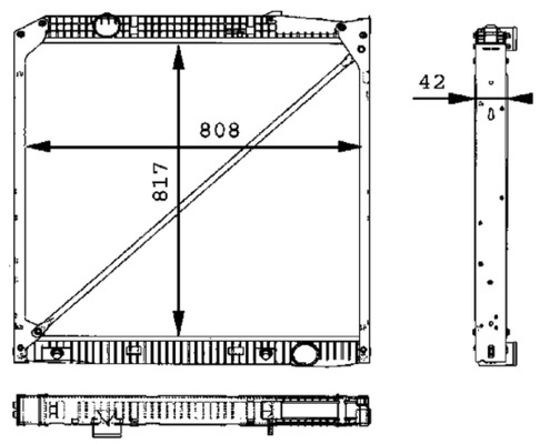 Radiator, engine cooling