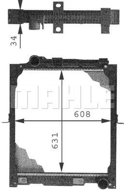 MAHLE CR 675 000P Chladič,...