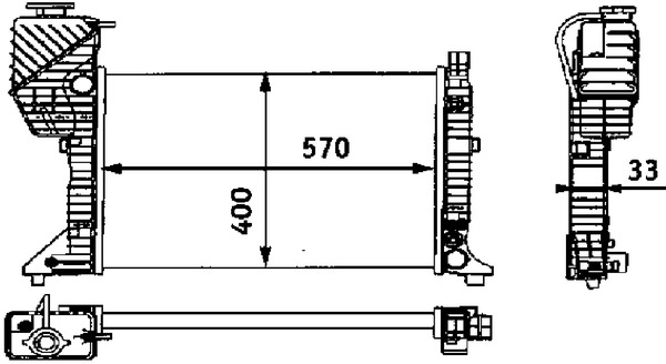 Radiator, engine cooling 7