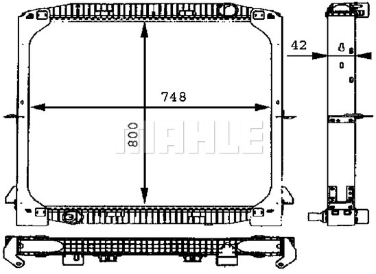 MAHLE CR 691 000P Chladič,...