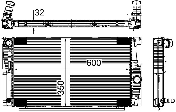 Radiator, engine cooling