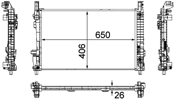 Radiator, engine cooling 3