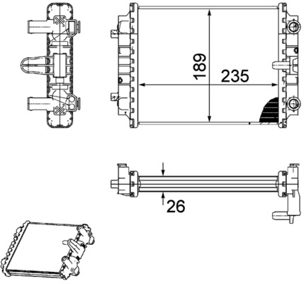 Radiator, engine cooling 3