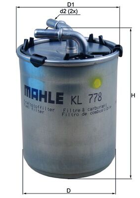 MAHLE KL 778 Üzemanyagszűrő