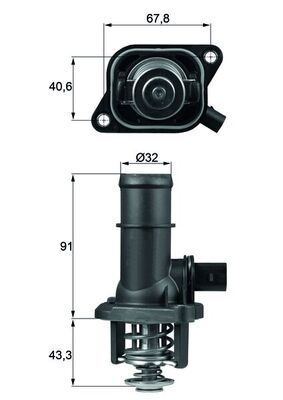 MAHLE TI 16 105 Termostat,...