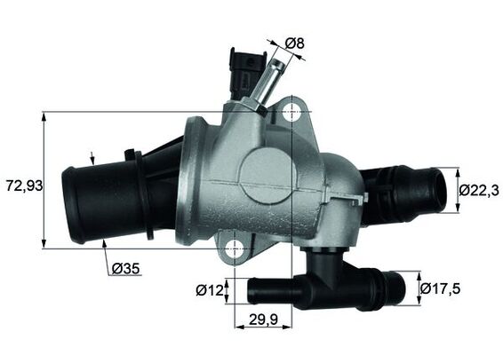 MAHLE TI 152 88 термостат,...