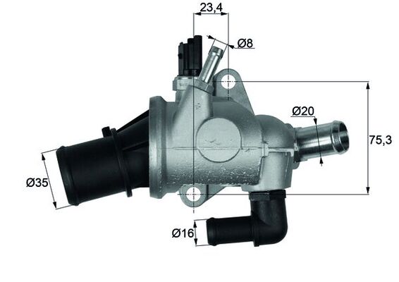 MAHLE TI 174 88 Termostat,...