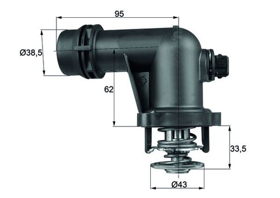 MAHLE TM 15 105 Termostat,...