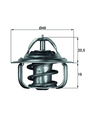 MAHLE TX 5 88D Termostat,...