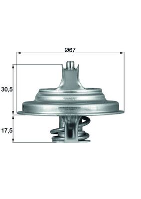 MAHLE TX 54 71D Termostat,...