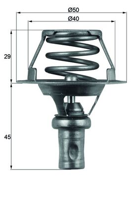 MAHLE TX 66 91D Termostat,...