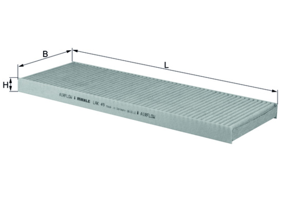 MAHLE LAK 49 Filter vnútorného priestoru