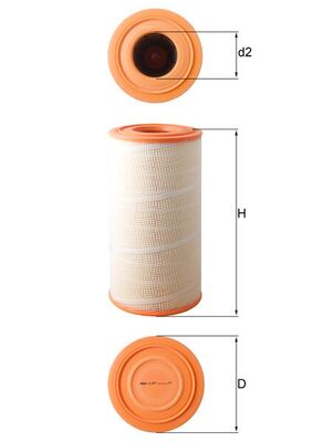 MAHLE LX 619/1 Air Filter...