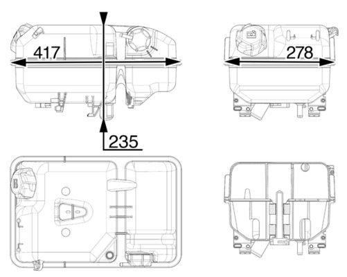 MAHLE CRT 237 000P Vas de...