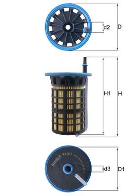 MAHLE KX 515 Üzemanyagszűrő