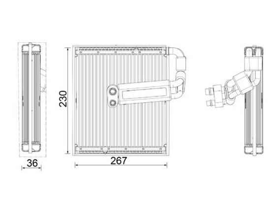 MAHLE AE 26 000P Výparník,...