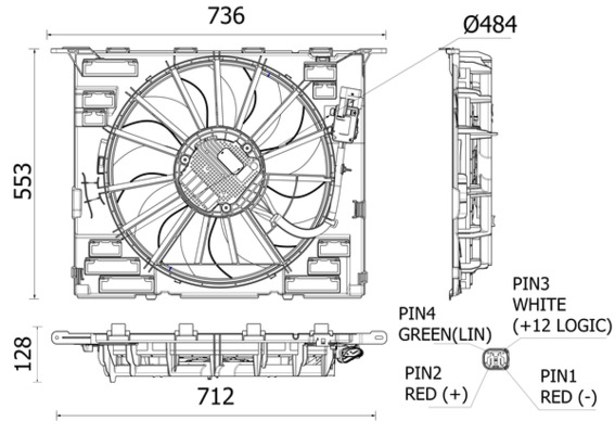 MAHLE CFF 535 000P Fan,...