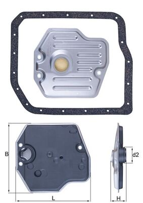MAHLE HX 245D Hydraulic Filter, automatic transmission