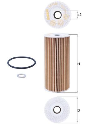 MAHLE OX 1048D Olejový filter