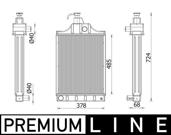 MAHLE CR 2399 000P Ψυγείο,...