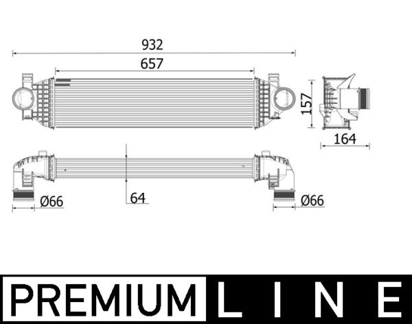 MAHLE CI 549 000P Intercooler