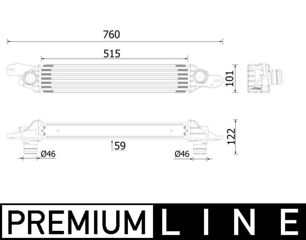 MAHLE CI 612 000P chladič...