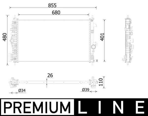 MAHLE CR 928 000P Ψυγείο,...